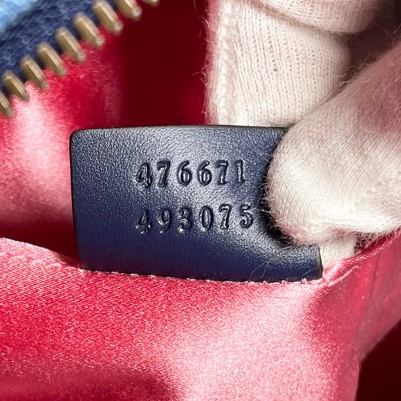 Gucci Gg Marmont Matelassé Denim Pearl Backpack main image 4